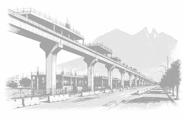 Illustration for: Governor Says Line 6 Viaduct Is Complete; Stations Remain