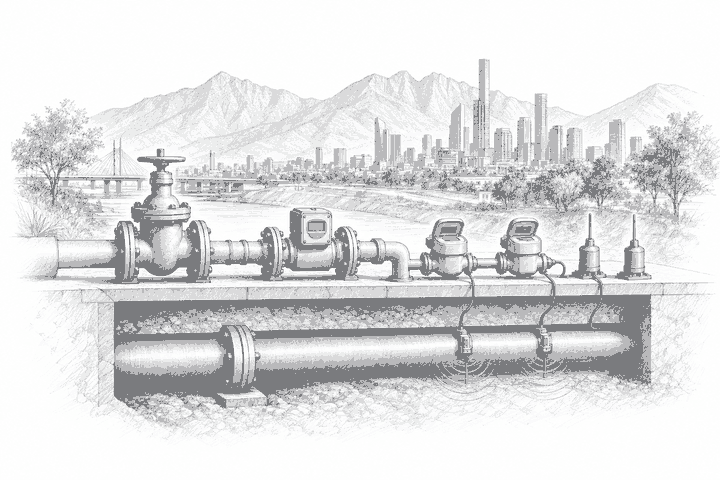 Illustration for: Monterrey’s Ps. 34.7M Water Program Targets a 35% Loss Cut