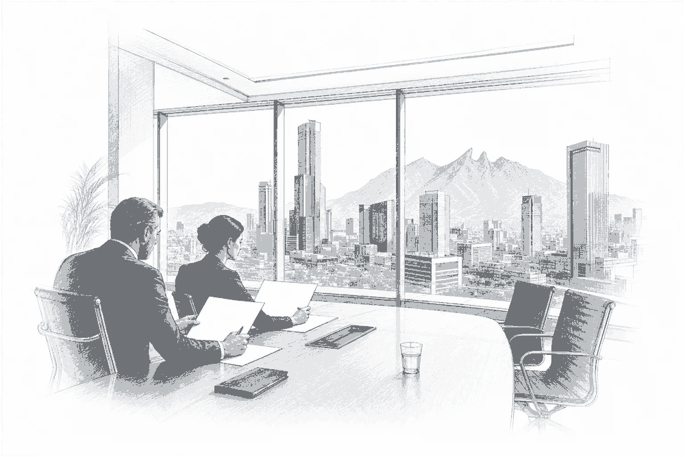 Illustration for: Nuevo León Business Optimism Reaches 24%, Just Above National 23%