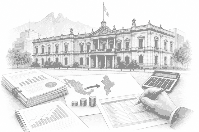 Illustration for: Nuevo León to receive MX$339M federal compensation