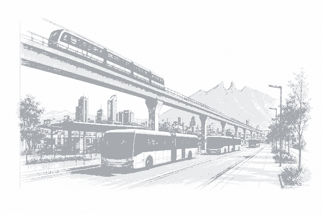 Illustration for: Nuevo León Transit Buildout Adds 4,000 Buses to Metro Lines