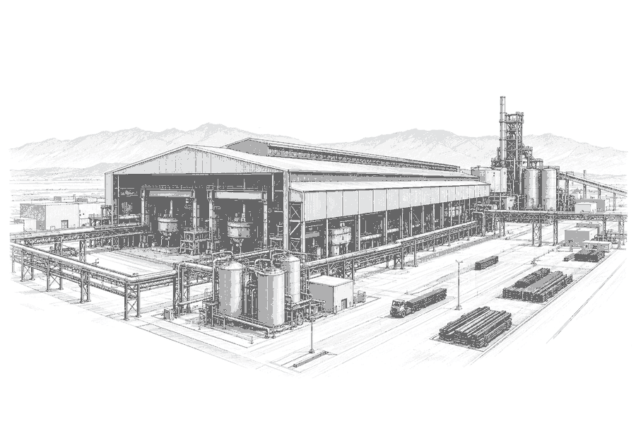 Illustration for: Ternium's US$4 Billion Pesquería Mill Targets 2.6M Tonnes